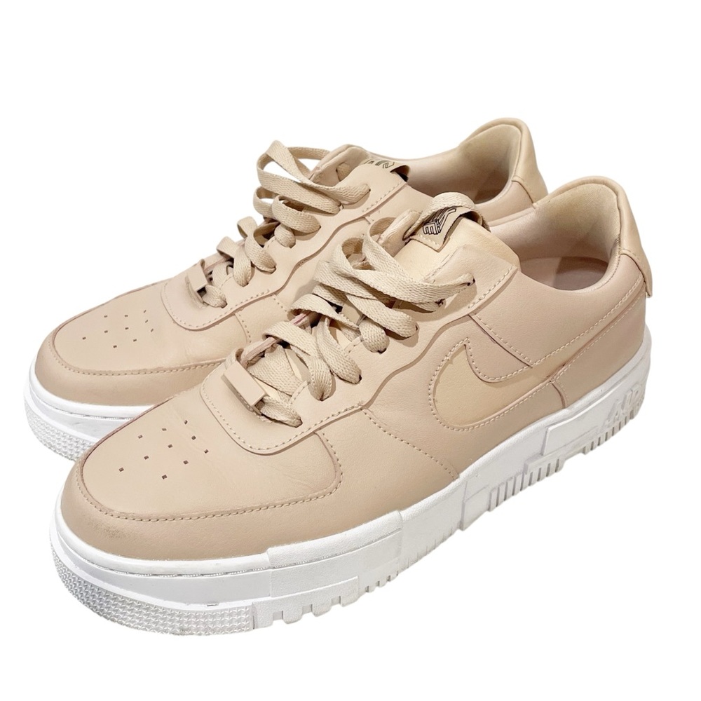 Nike Air Force 1 Size 10 Pixel Particle Beige Women's Low Top Sneaker